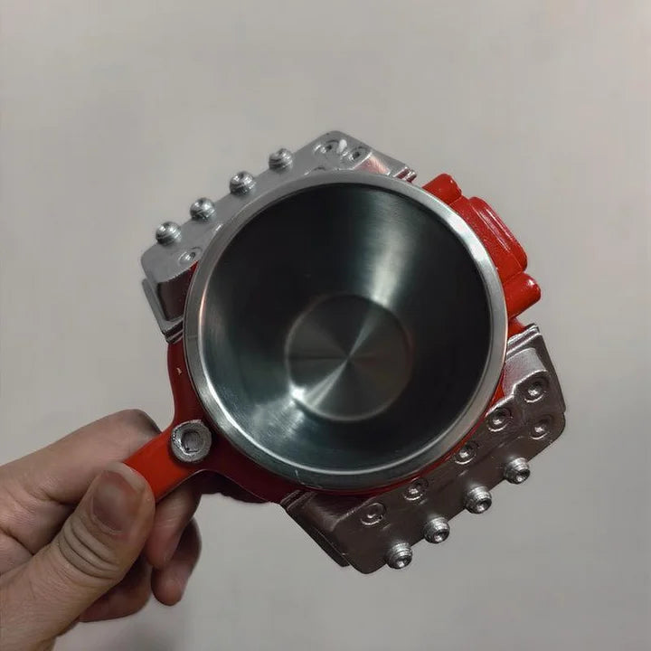 Engine-themed coffee mug
