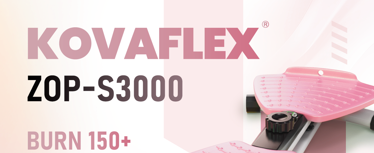 KOVAFLEX ZOP-S3000 pink waist twister machine for home core workout and calorie burning