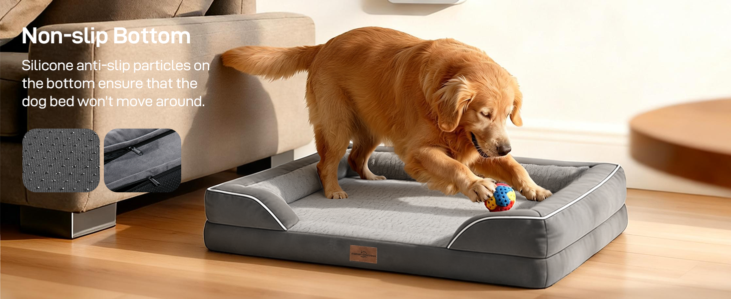 non-slip dog bed