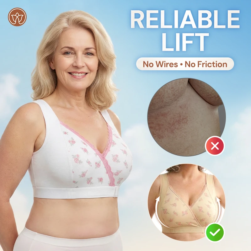 Fiona Bra - Comfortable & Convenient Anti-Sag Front Closure Bra For Seniors-2PCS
