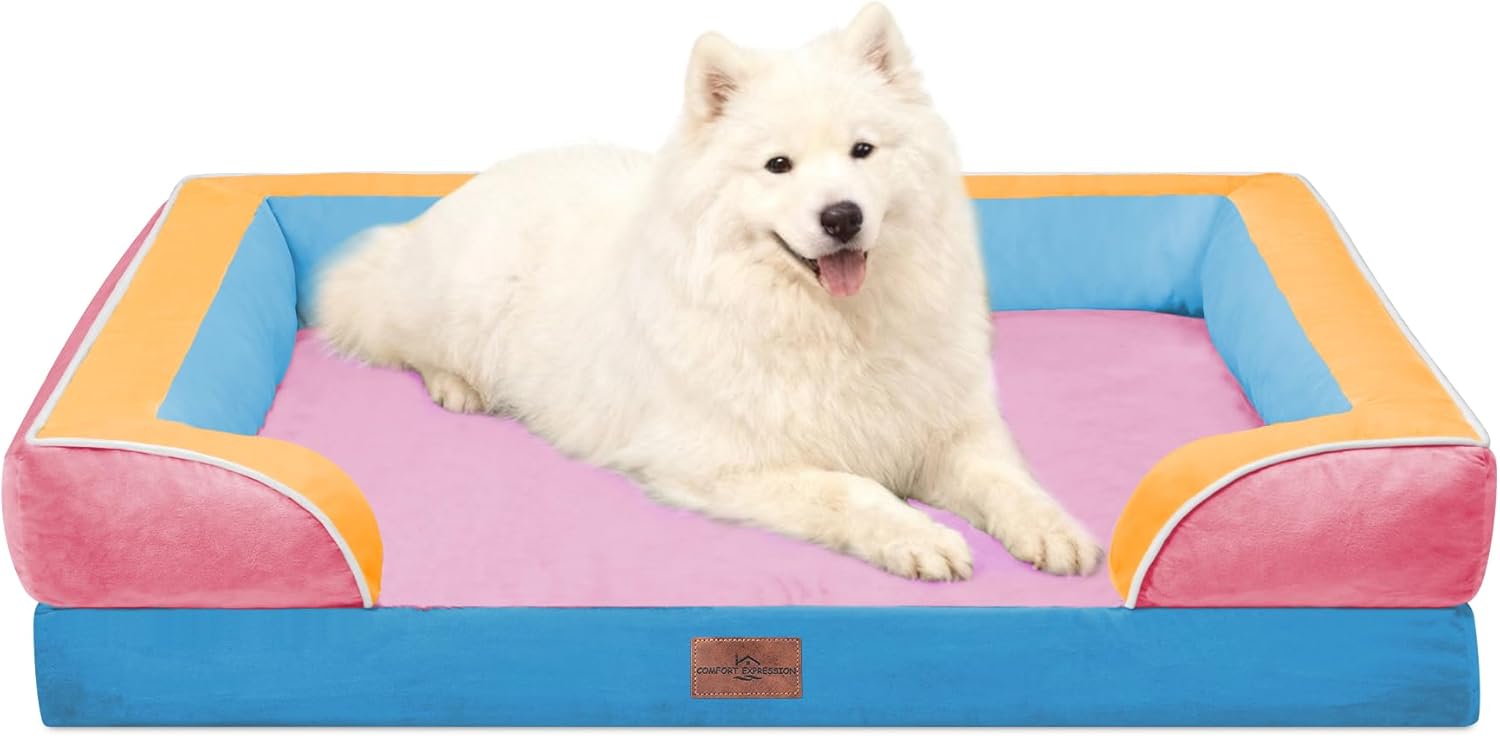 Comfort Expression Orthopedic Dog Bed for Extra Large Dogs 48x30 Inch