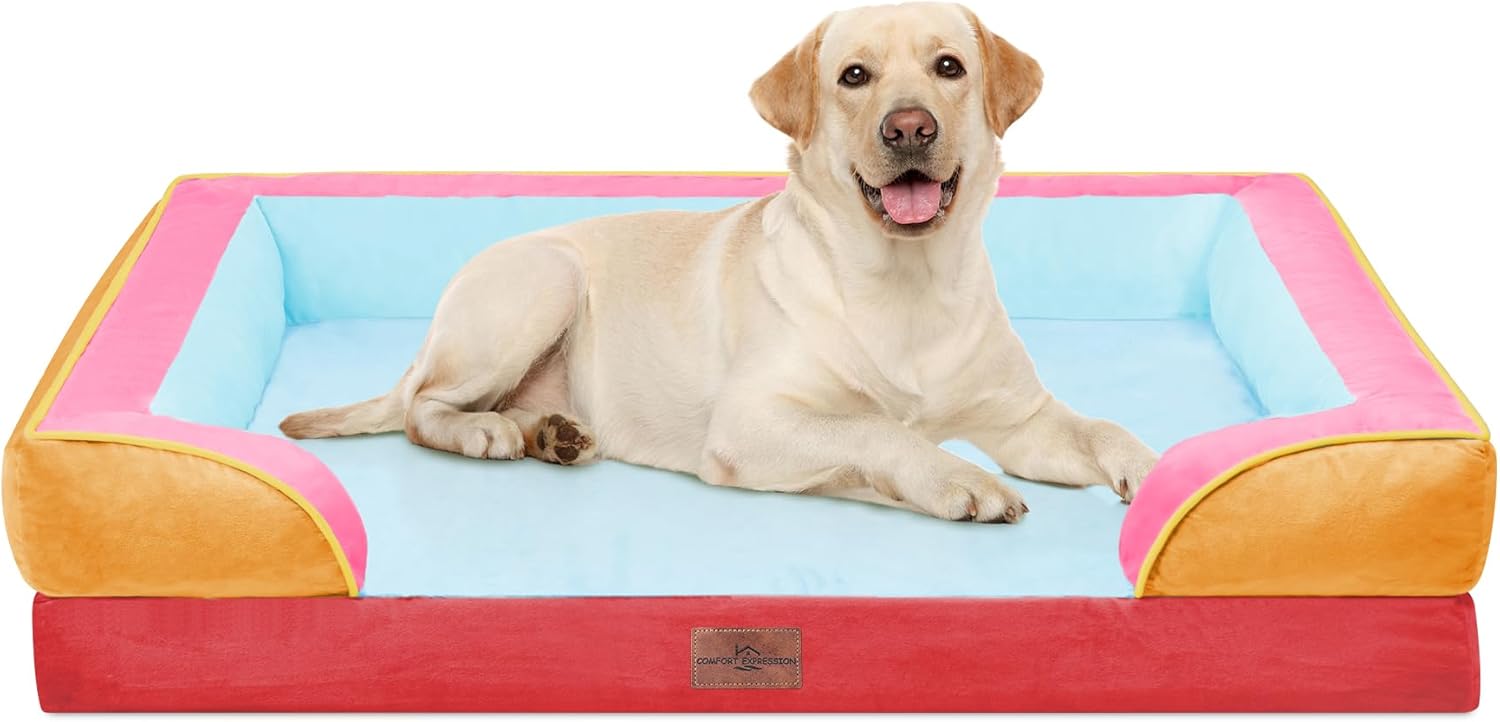 Comfort Expression Orthopedic Dog Bed for Extra Large Dogs 48x30 Inch