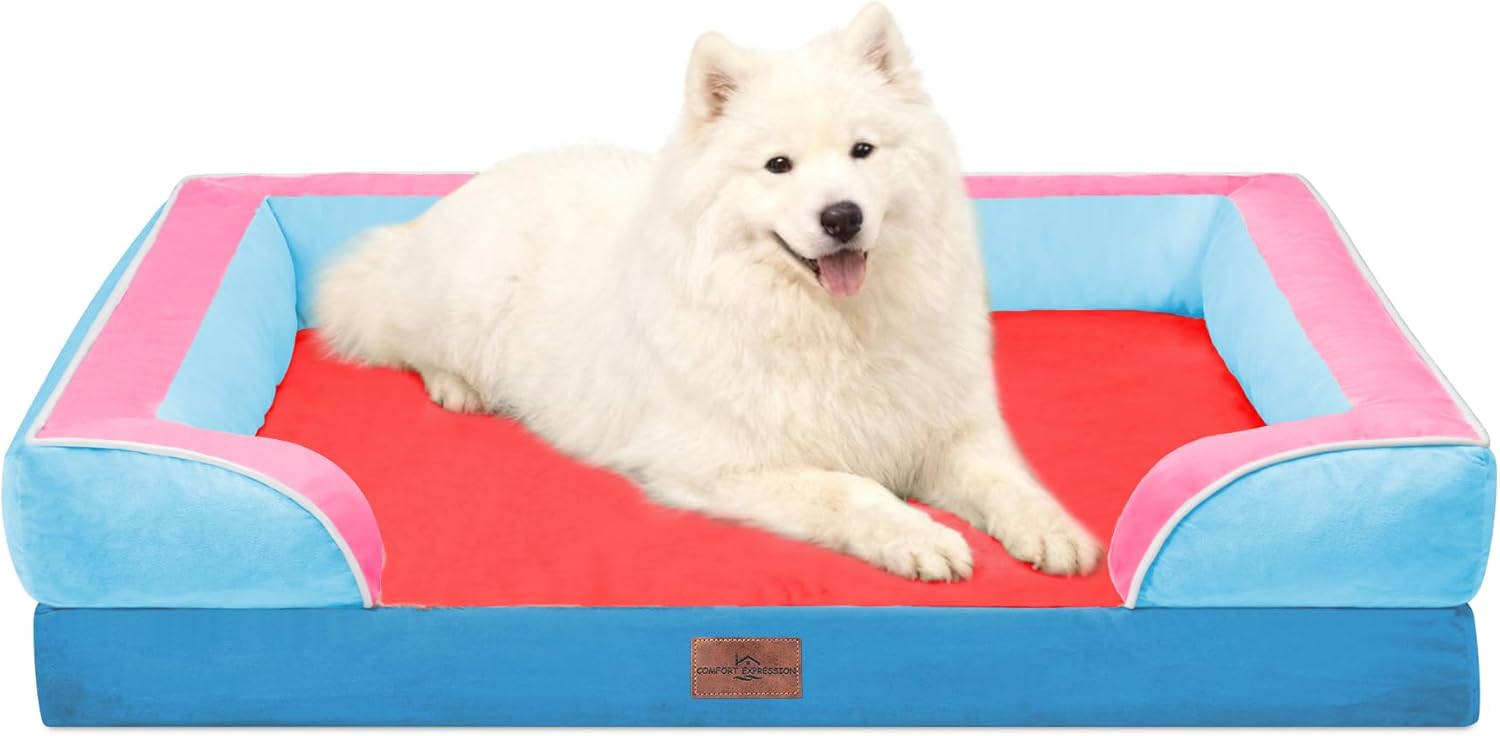 Comfort Expression Orthopedic Dog Bed for Extra Large Dogs 48x30 Inch