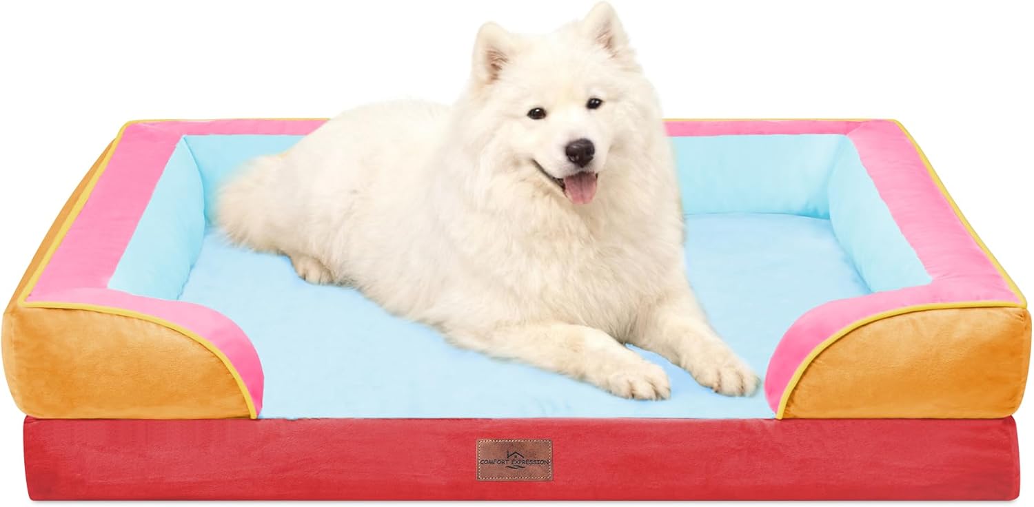 Comfort Expression Orthopedic Dog Bed for Extra Large Dogs 48x30 Inch