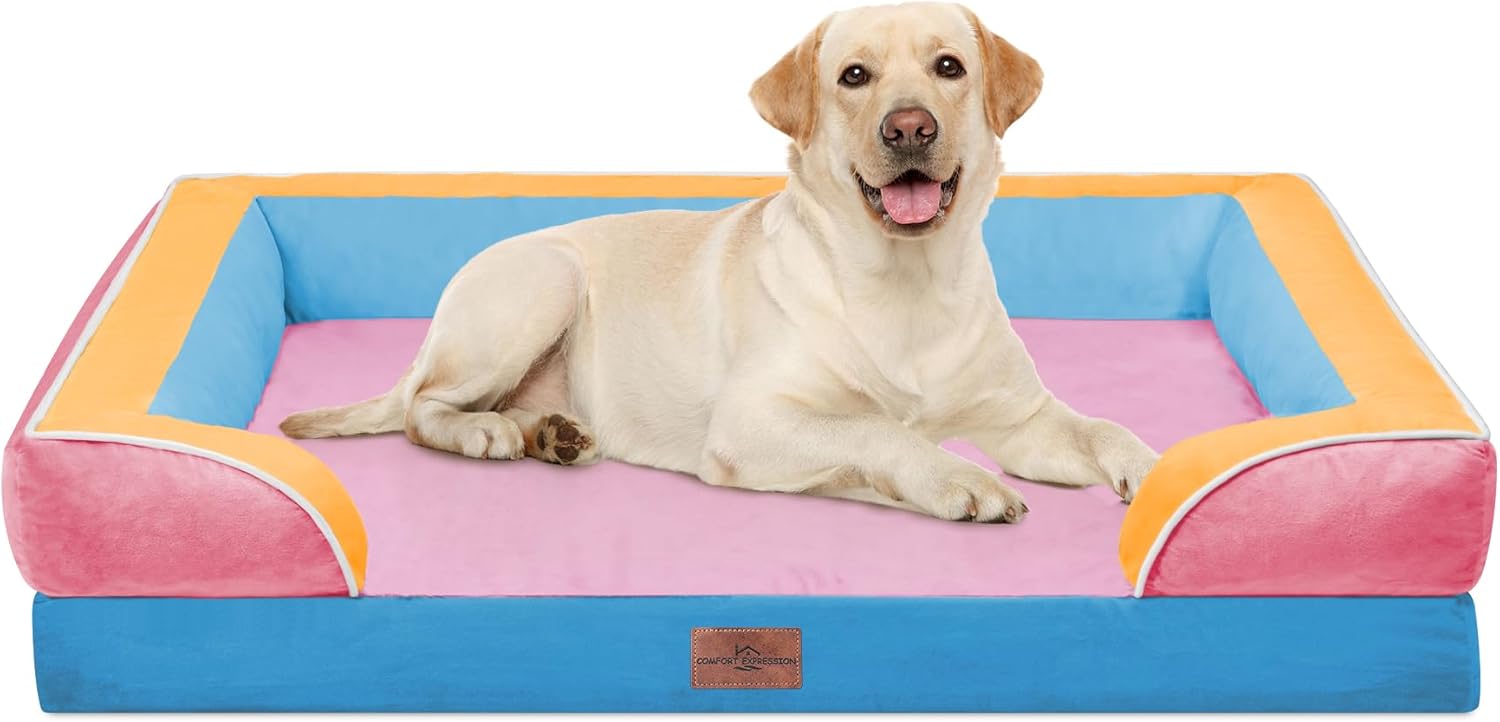 Comfort Expression Orthopedic Dog Bed for Extra Large Dogs 48x30 Inch