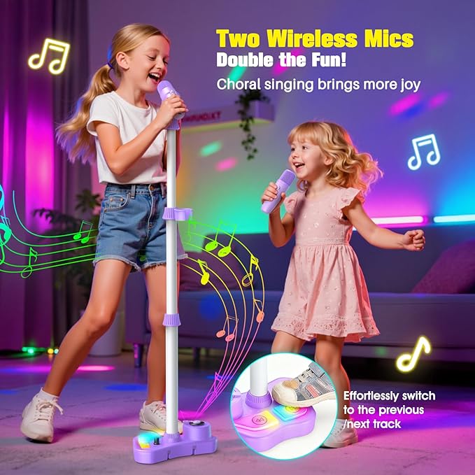 🎤 Microphone, 🎶 Singing Machine, and 🎸 Guitar Set to Ignite Your Child's Musical Dreams! ✨