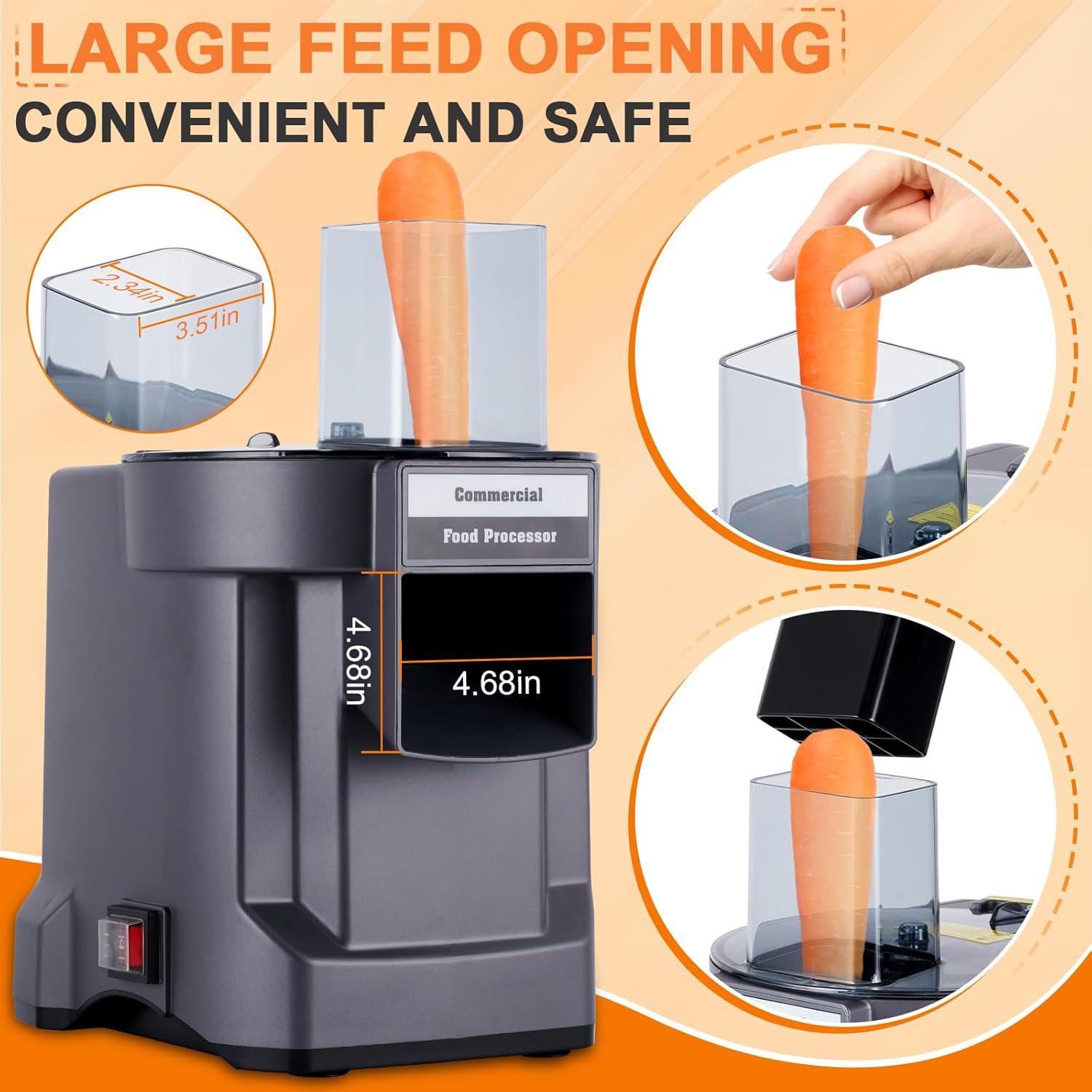 Vegetable Dicer Chopper 3 IN 1 Food Processor Automatic Potato Slicer&Onion Shredder with 3 Stainless Steel Blades 110V