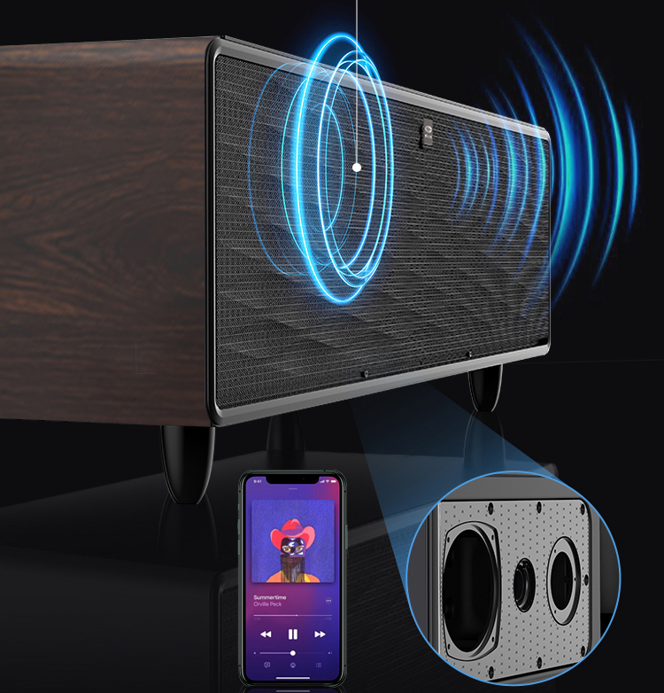 TB90 Max Bluetooth speaker mesh detail