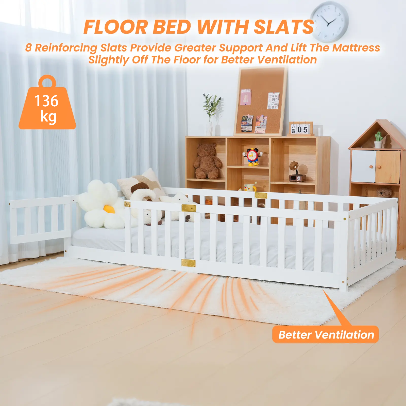 Twin/Full Size Modern MontessoriBed for Toddlers