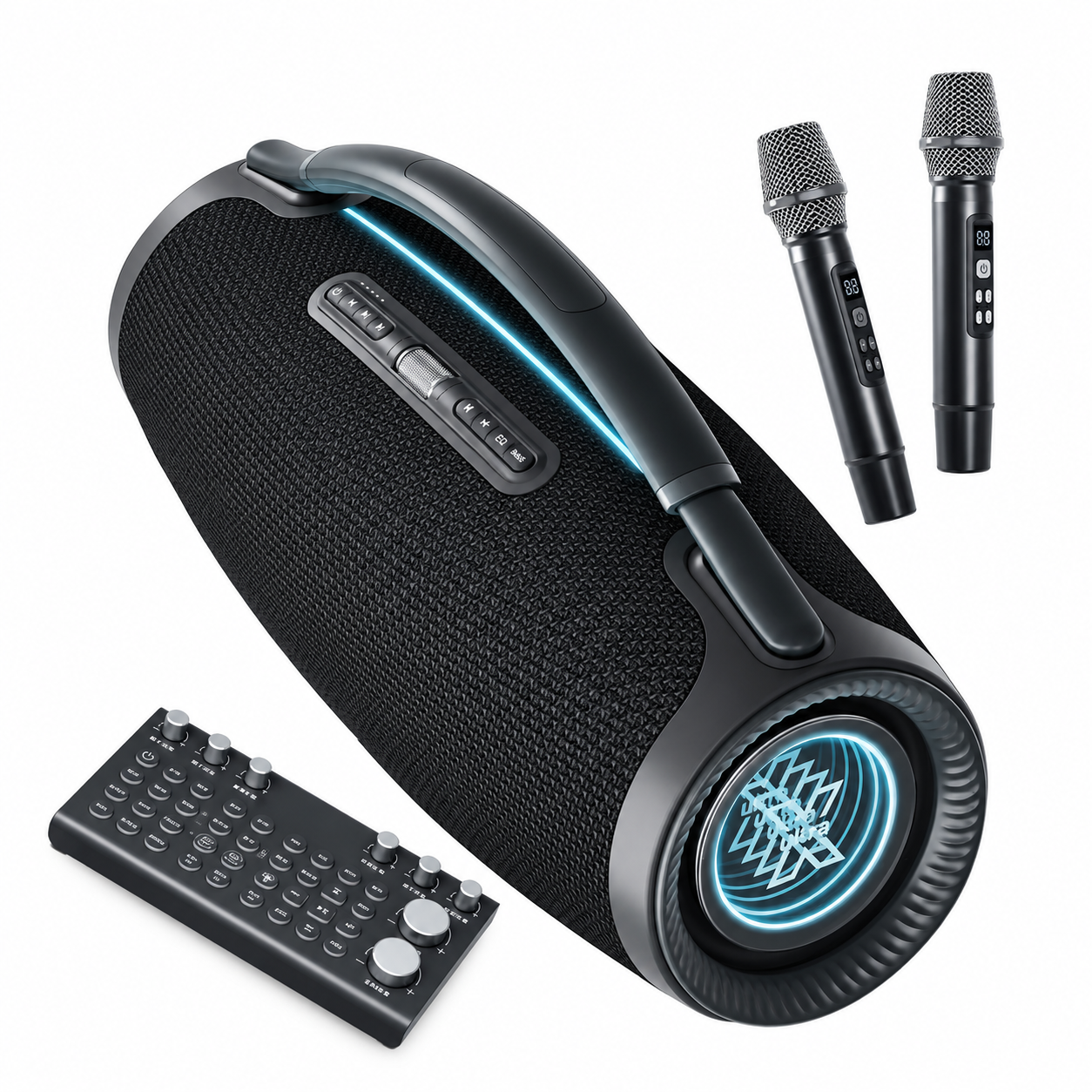Black Sonic Boom Ultra K speaker on a clean white background