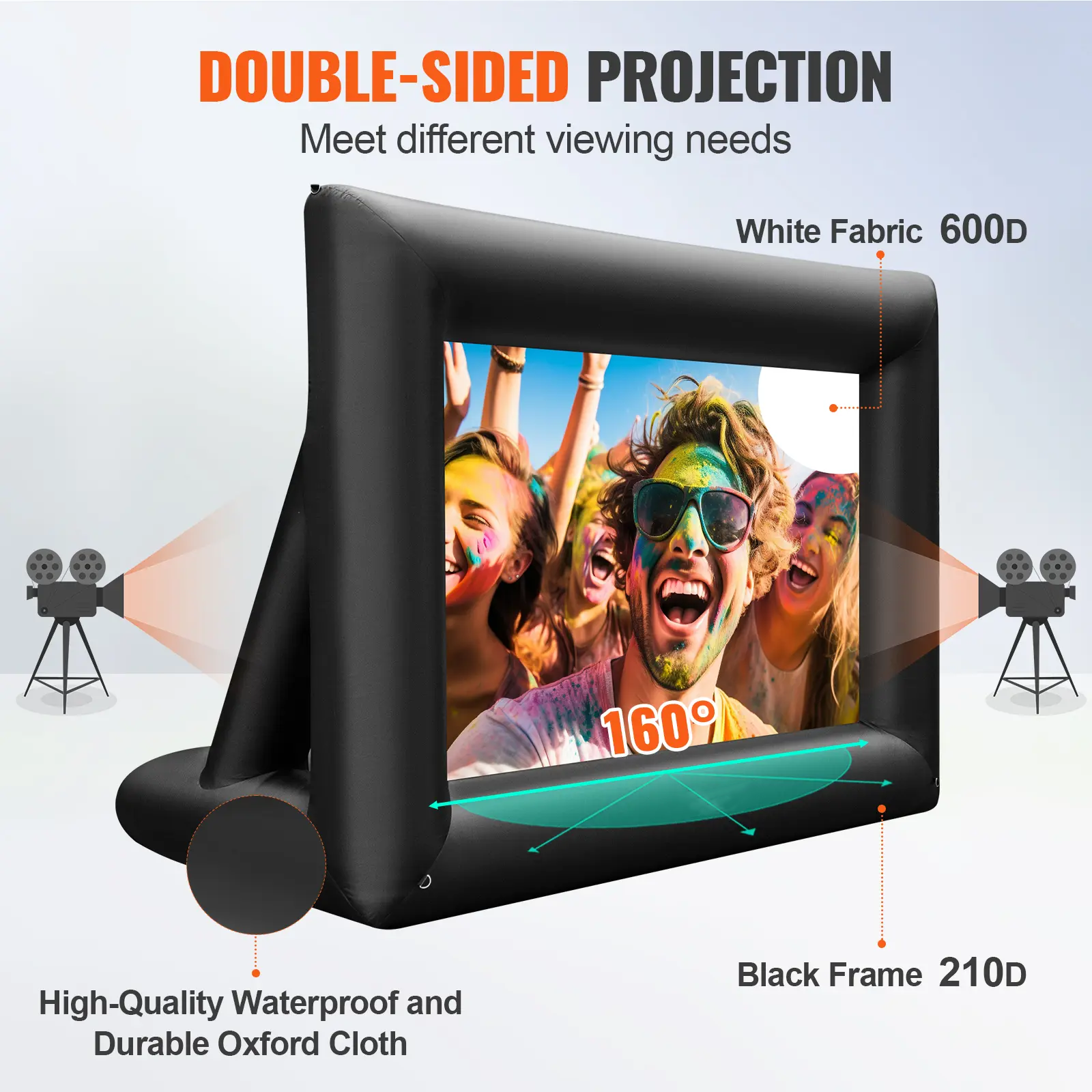 🎁 Exclusive Gift: ADMQX Inflatable MovieScreen 24FT Inflatable Projector Screen foroutside