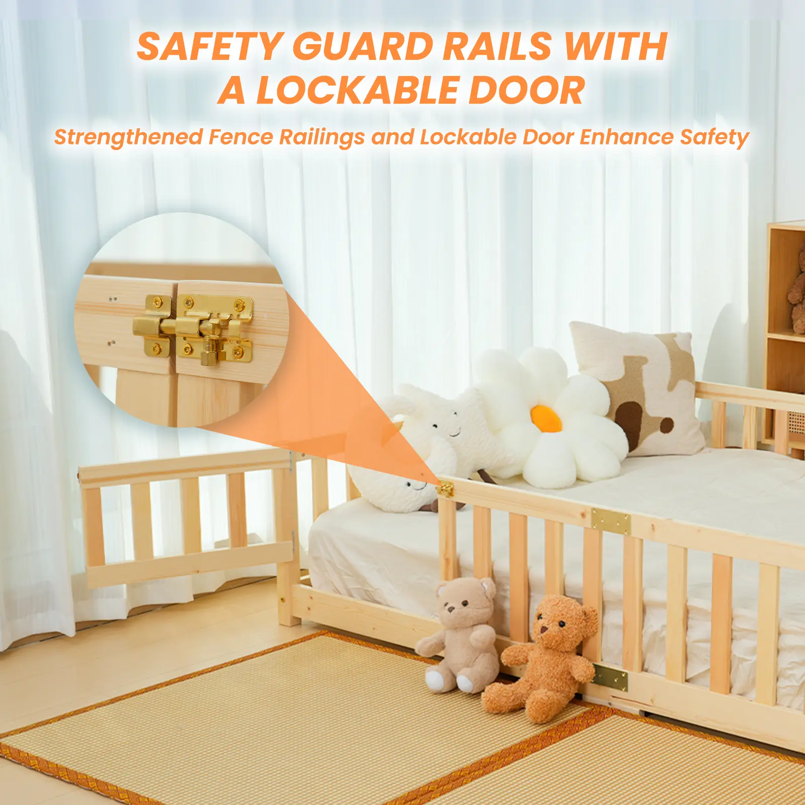 Twin/Full Size Modern MontessoriBed for Toddlers