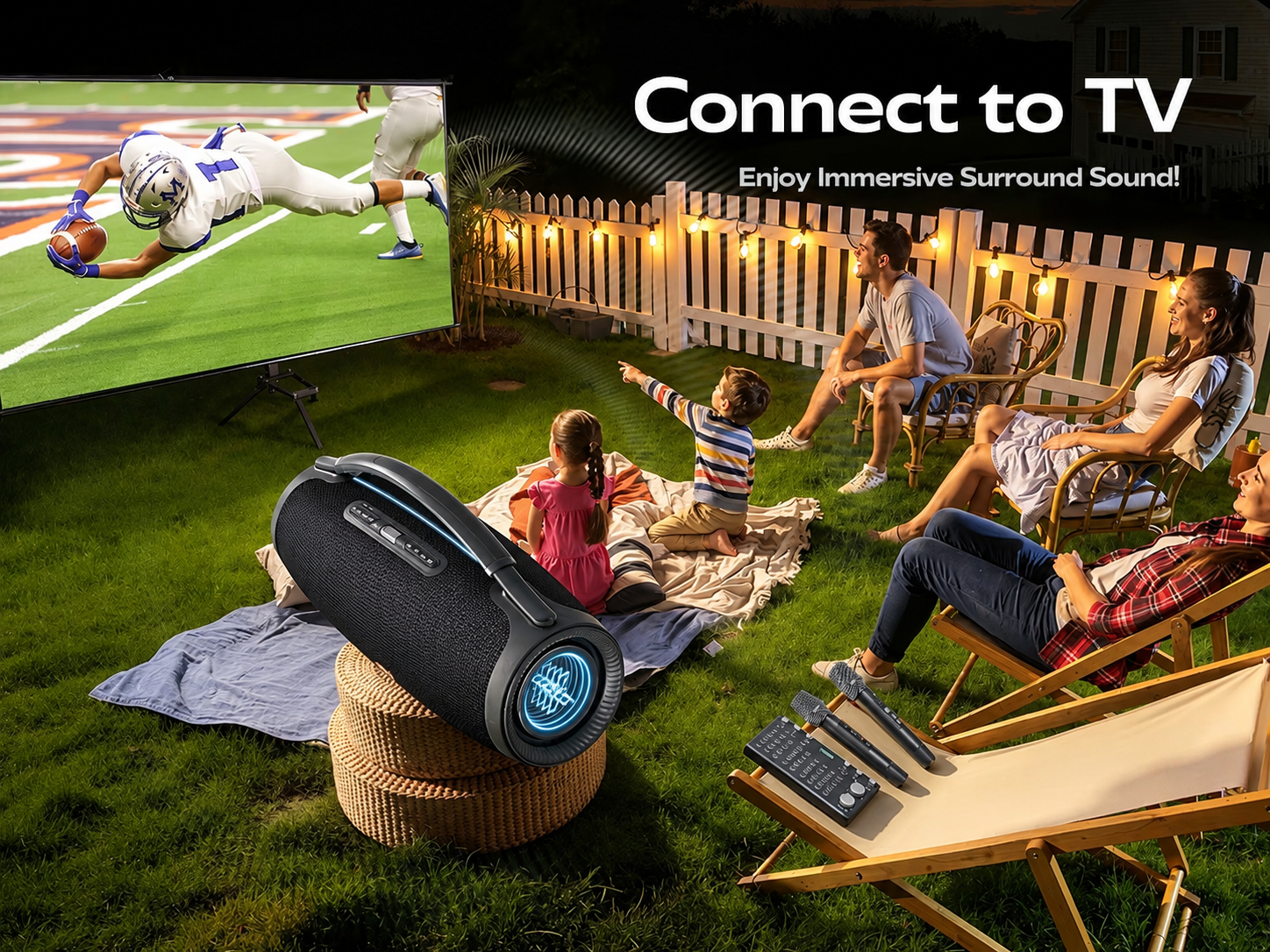 Sonic Boom Ultra K connected to a compatible television