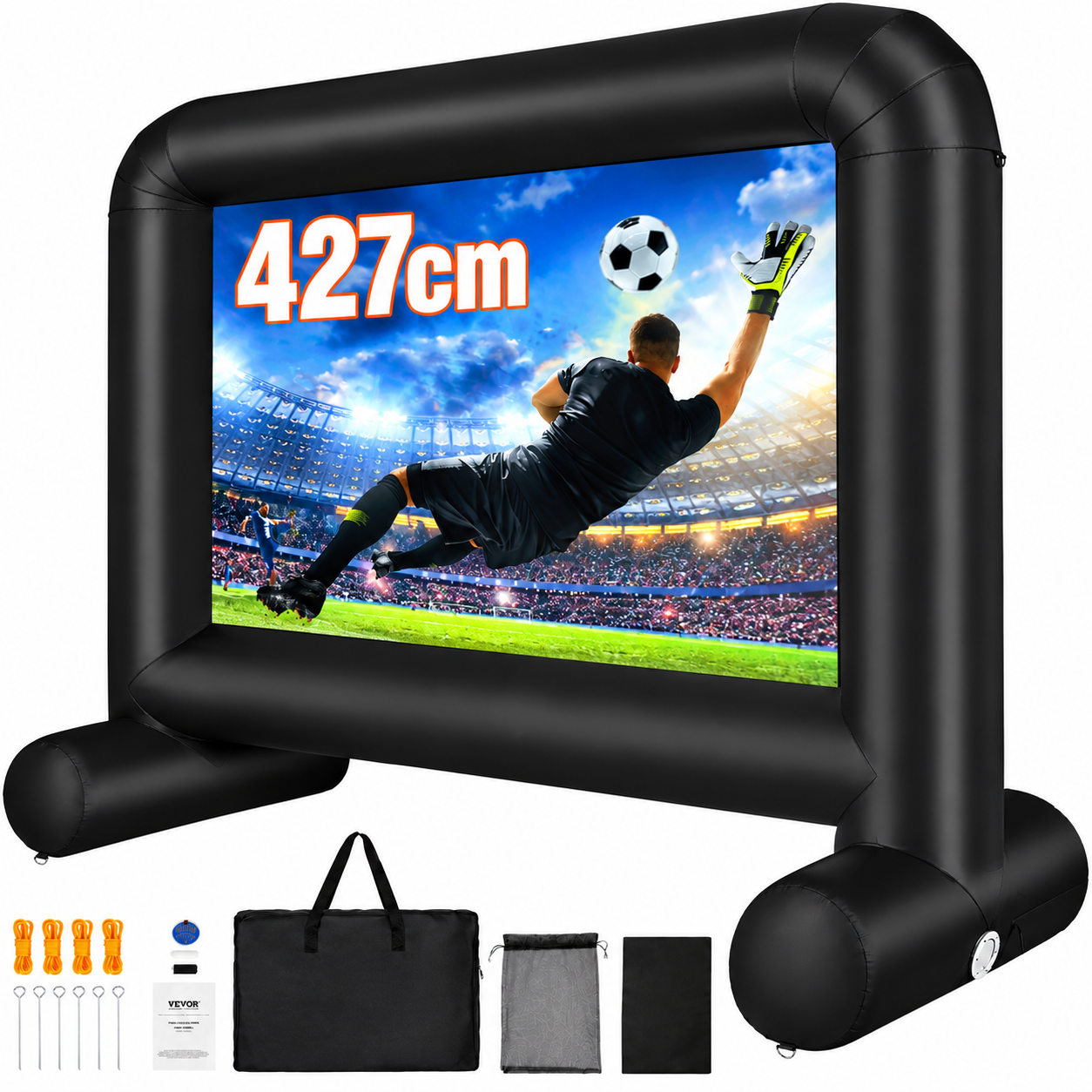 🎁 Exclusive Gift: ADMQX Inflatable MovieScreen 24FT Inflatable Projector Screen foroutside