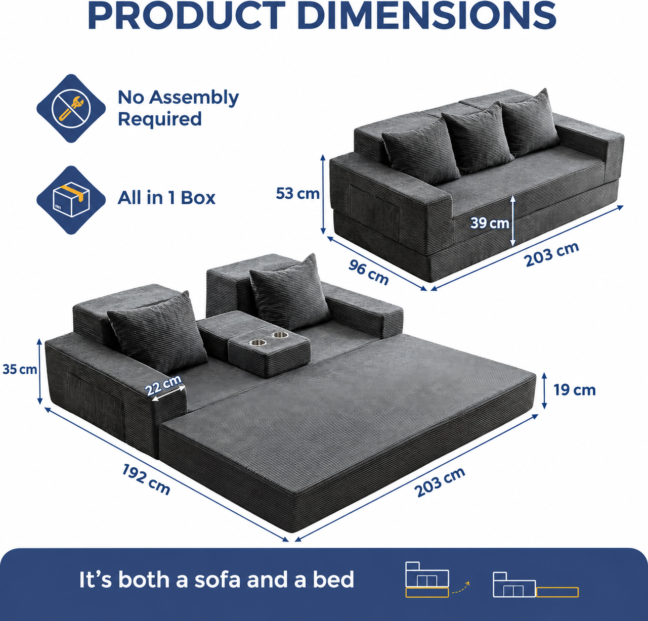 ADMQX Sofa Bed