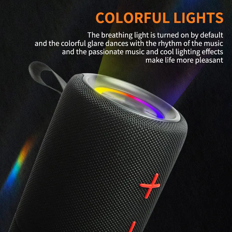 2-in-1 Bluetooth Speaker – Dual-Section Stereo Design, 20W Sound, Waterproof Magnetic Wireless Speaker with 24-Hour Playtime – Perfect for Smartphones & Summer Outdoor Fun