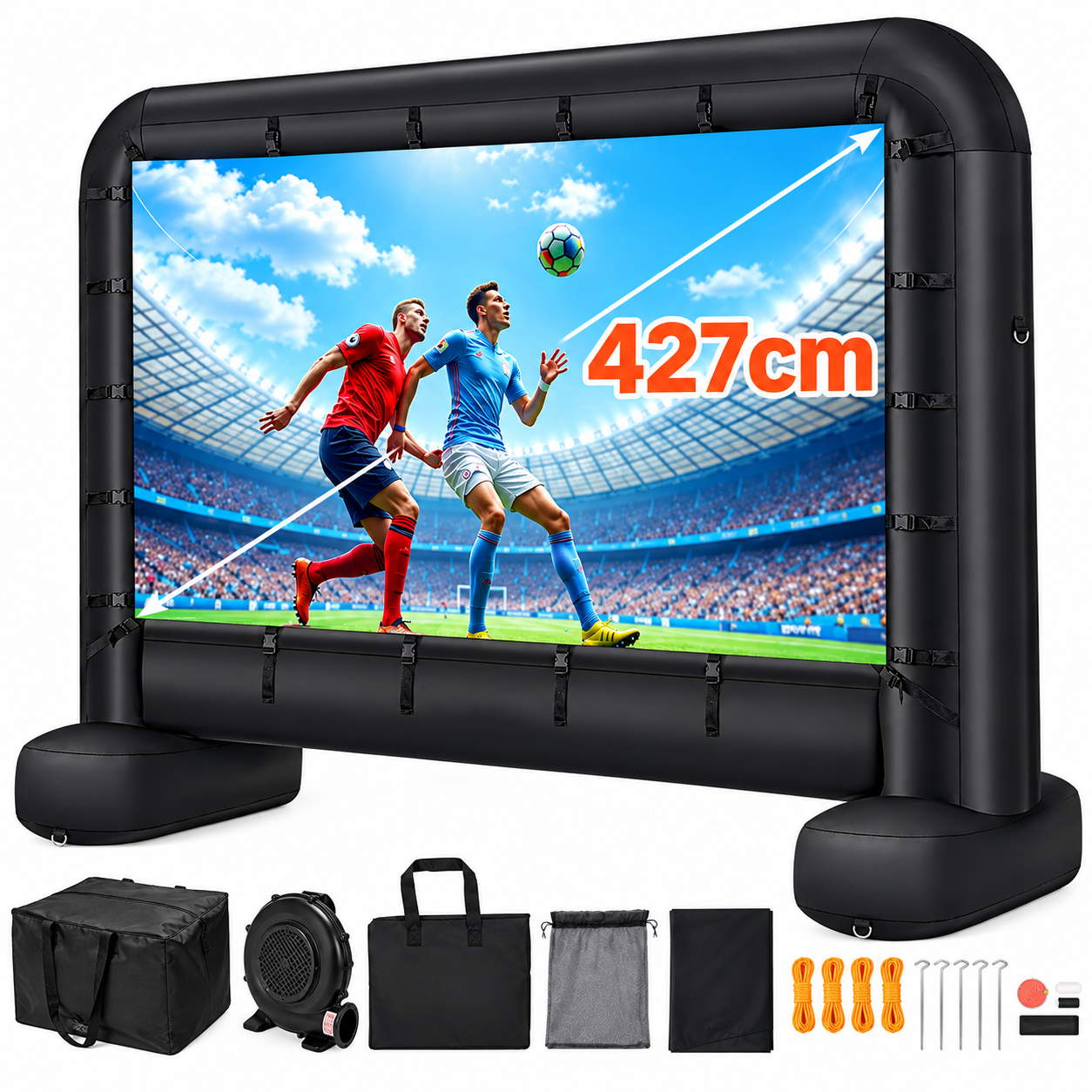 🎁 Exclusive Gift: ADMQX Inflatable MovieScreen 24FT Inflatable Projector Screen foroutside