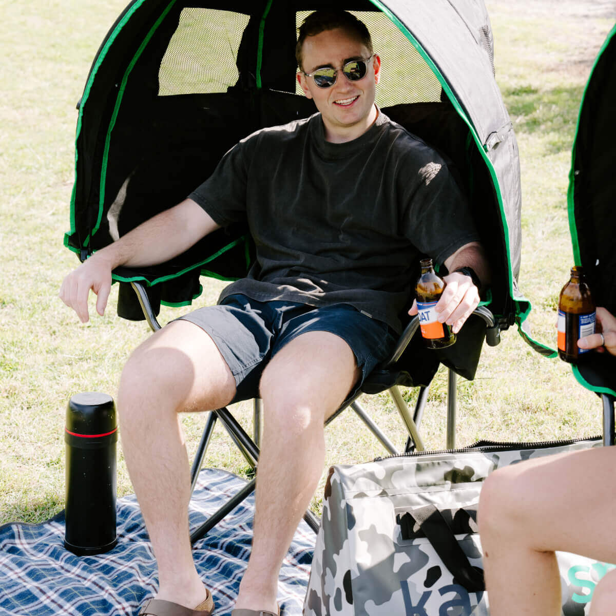 Canopy Chair - Outdoor Chair with Built-In Shade & Engineered Airflow