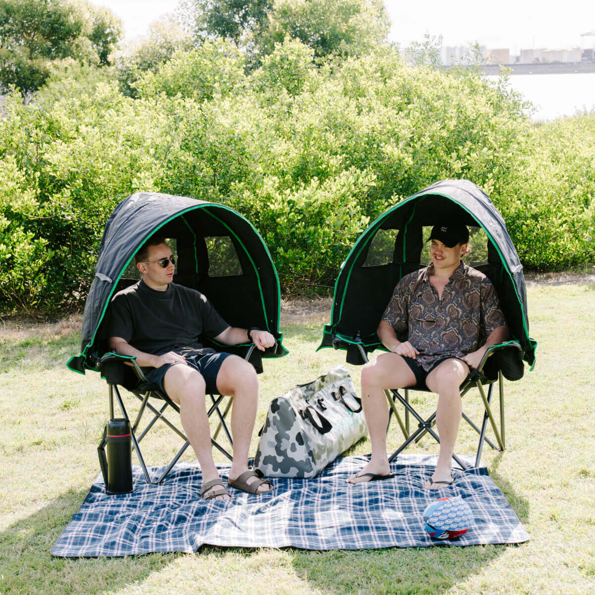 Canopy Chair - Outdoor Chair with Built-In Shade & Engineered Airflow