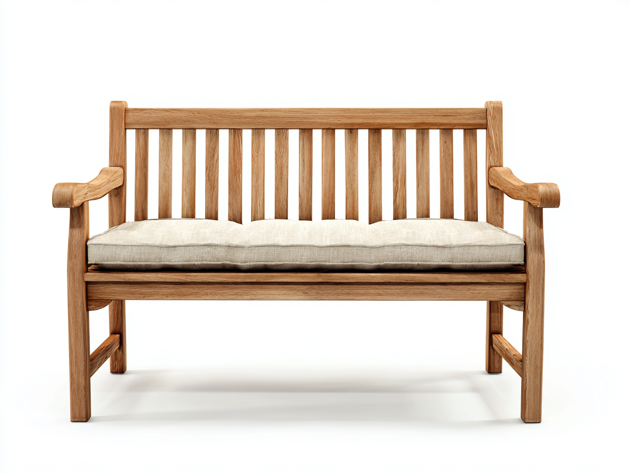 Gartenbank Holz 135x62x90 cm - Natur - Klassischer Stil für Garten und Terrasse-Dengohub