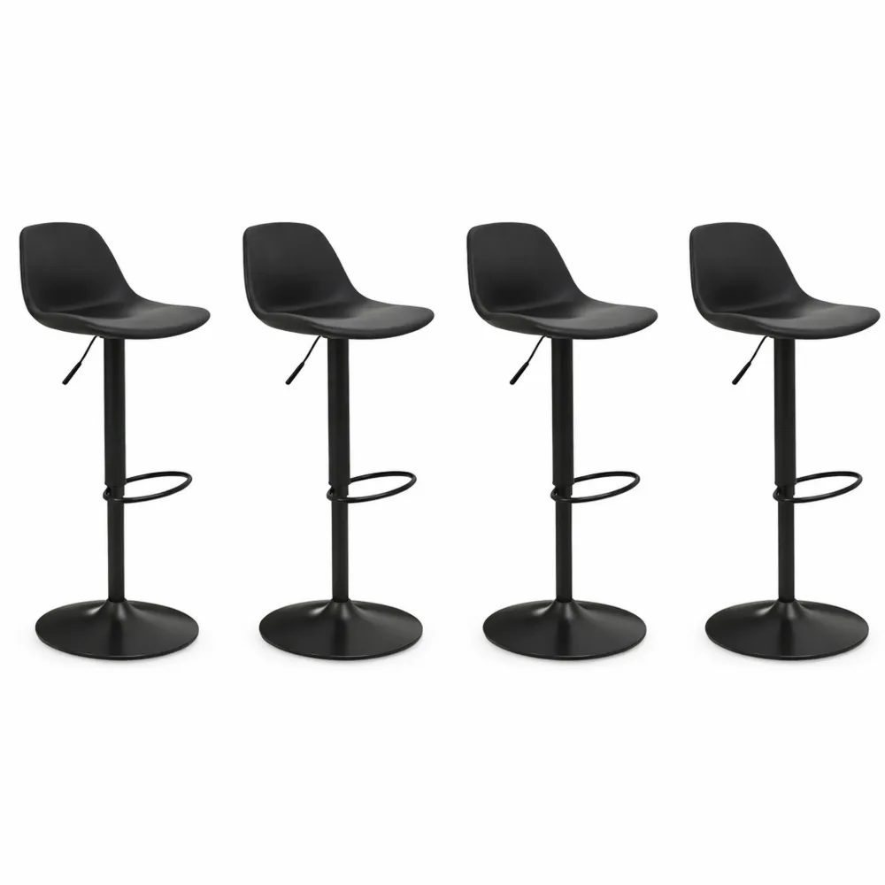 Ensemble de 4 tabourets de bar design moderne
