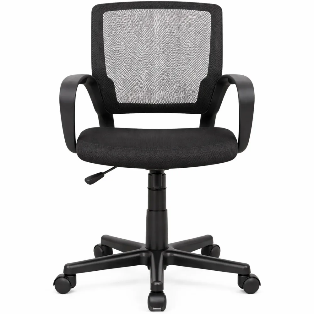 Sedia ergonomica da ufficio con braccioli e ruote girevoli