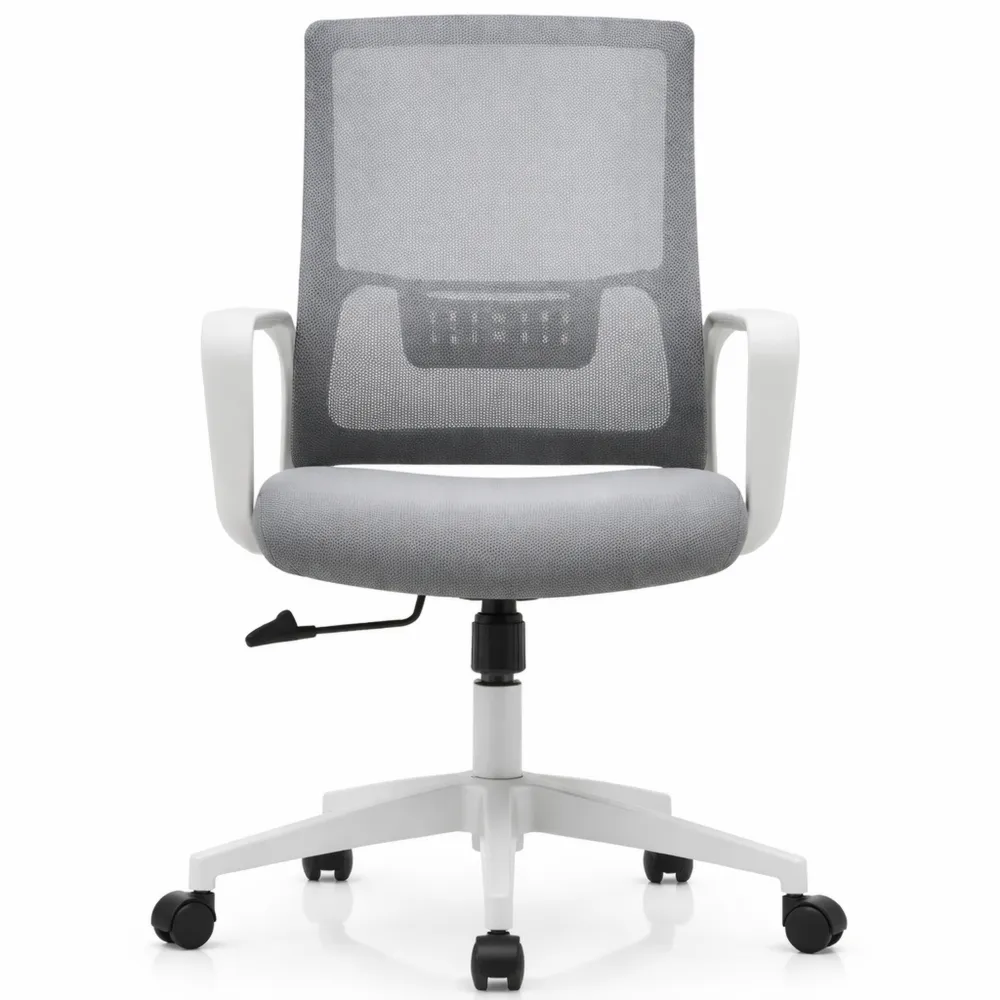 Sedia da Ufficio Ergonomica Girevole con Supporto Lombare e Altezza Regolabile