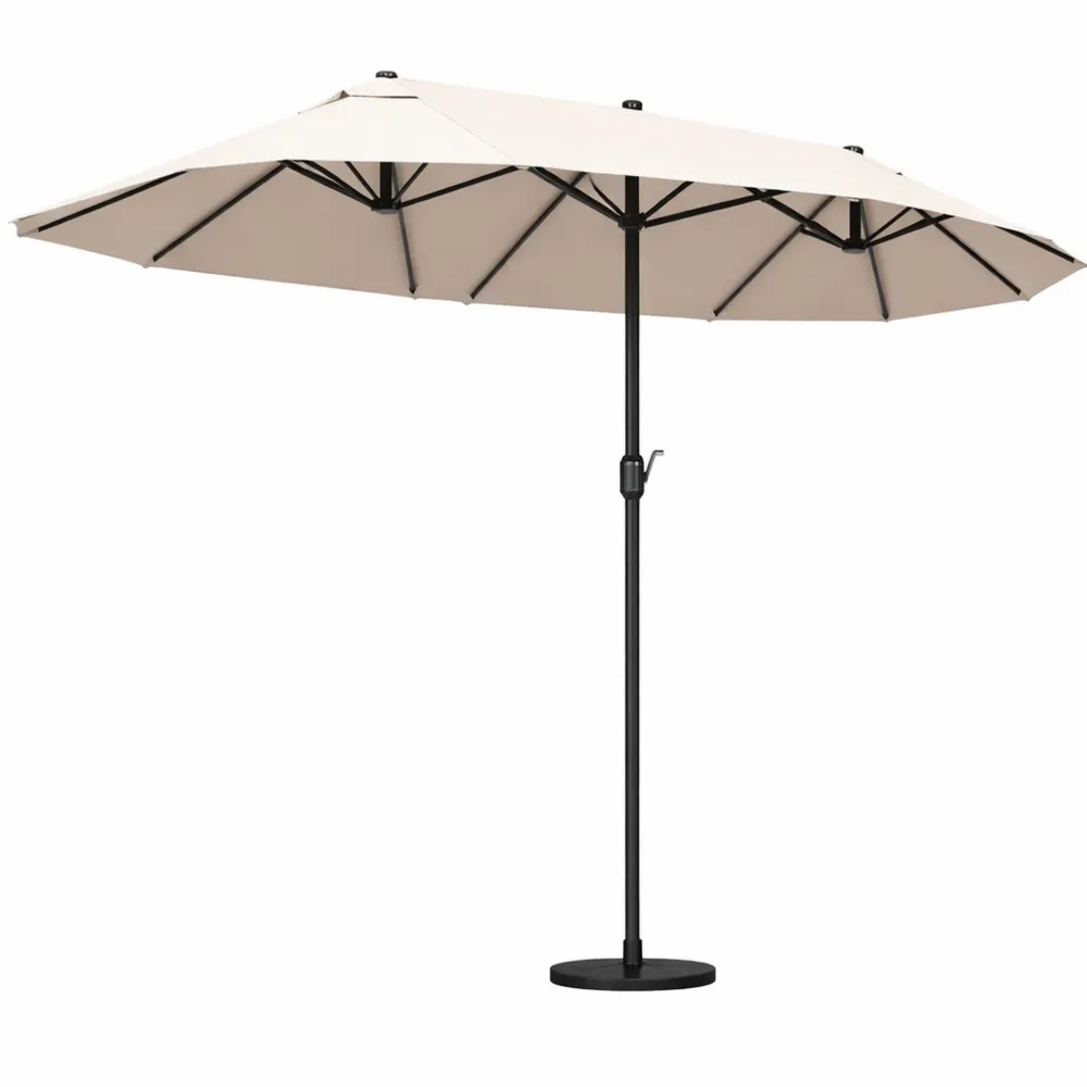 Ombrellone doppio rettangolare per esterno con tettucci anti UV