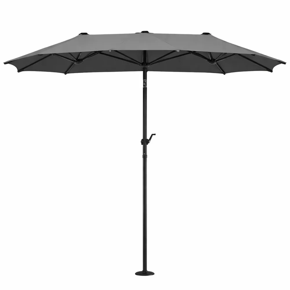 Ombrellone da Giardino Rettangolare 3x2 m con Apertura a Manovella e Protezione UV