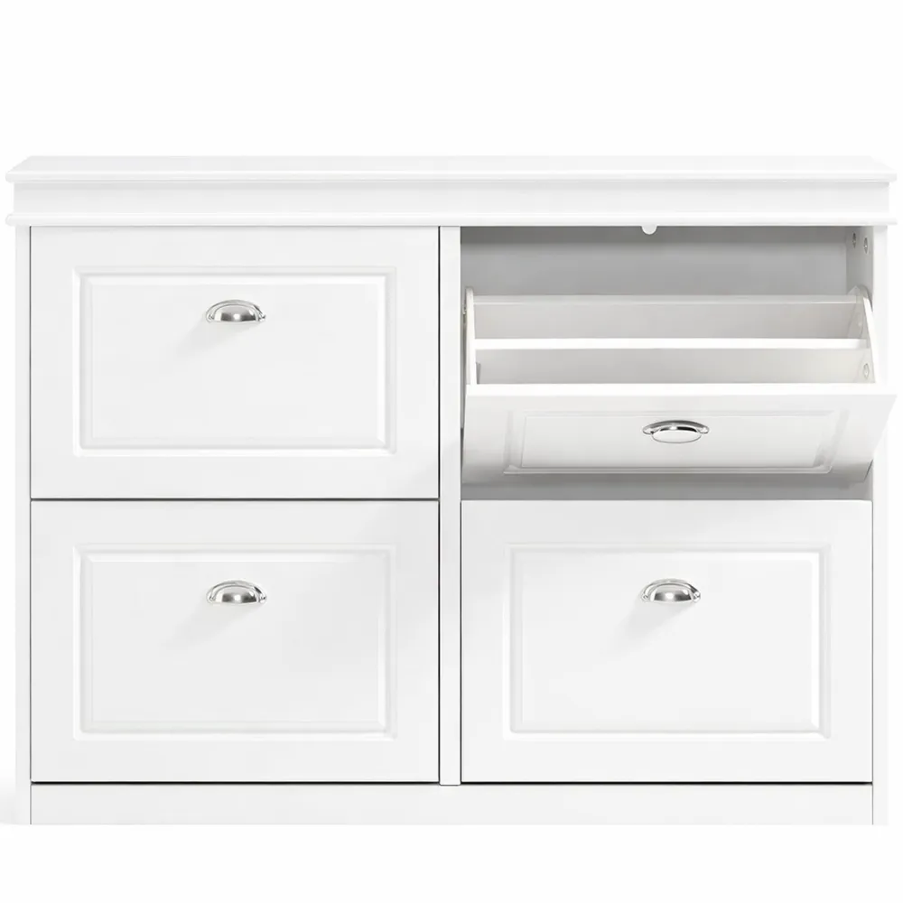 Scarpiera Salvaspazio con 4 Ante a Ribalta per Ingresso o Camera