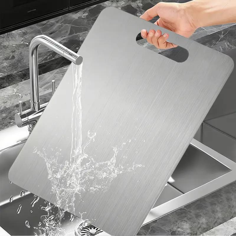🏆Flash Sale⚡ 50K+ SOLD! Almost Gone-💥🎉🔥Stainless Steel Double Sided Chopping Board,Best Gifts