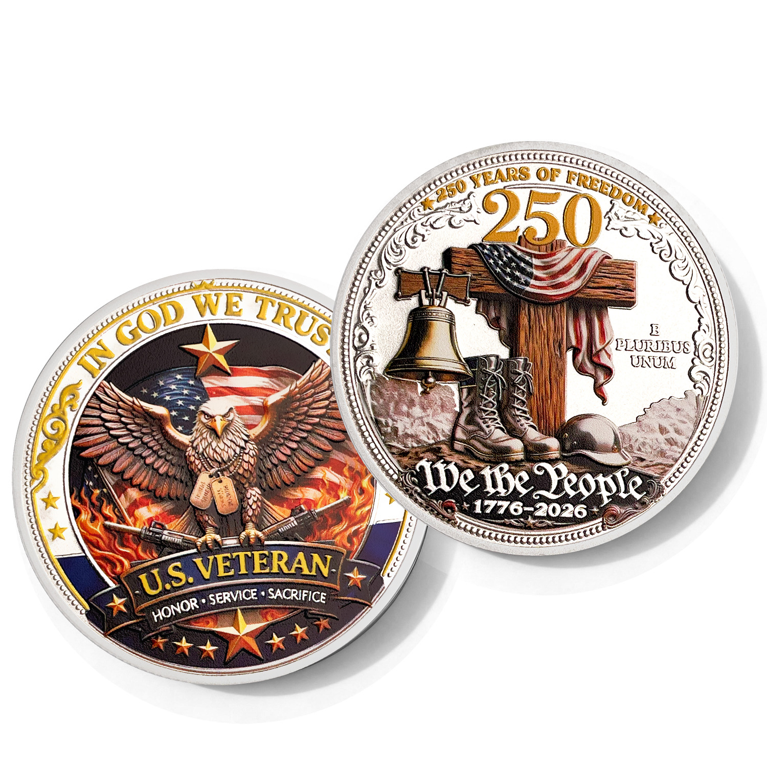 Last Day 60% OFF 🔥 Honor America’s Heroes – 250 Years of Freedom Veteran Tribute Coin