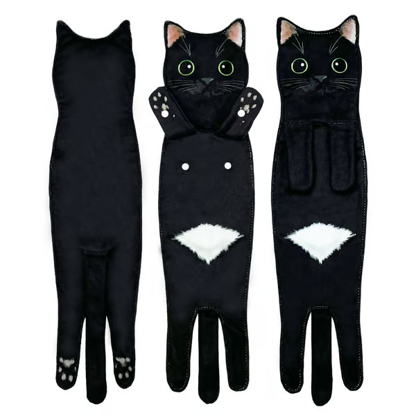 🎁 Early Christmas Sale 🎅 Funny Cat Hand Towels