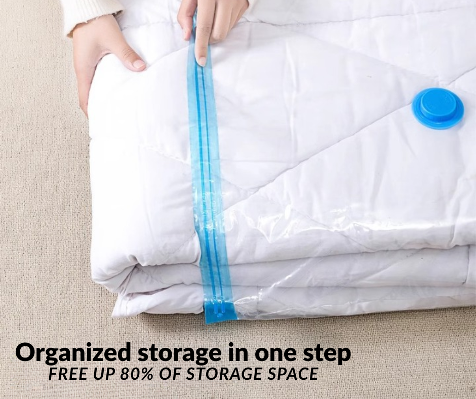 10pcs Vacuum Compression Storage Case Set With Manual Pump-Thickened Transparent Vacuum Compression Storage Bags for Clothes and Quilts – Ideal for Travel and Storing Down Jackets