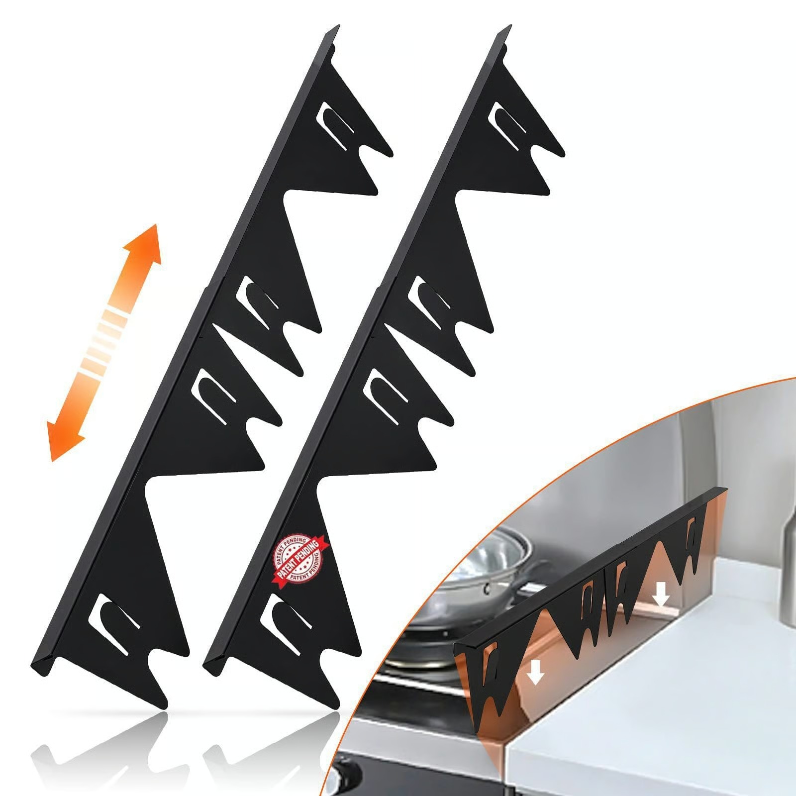 🔥 🎁Retractable Stainless Steel Stove Gap Covers