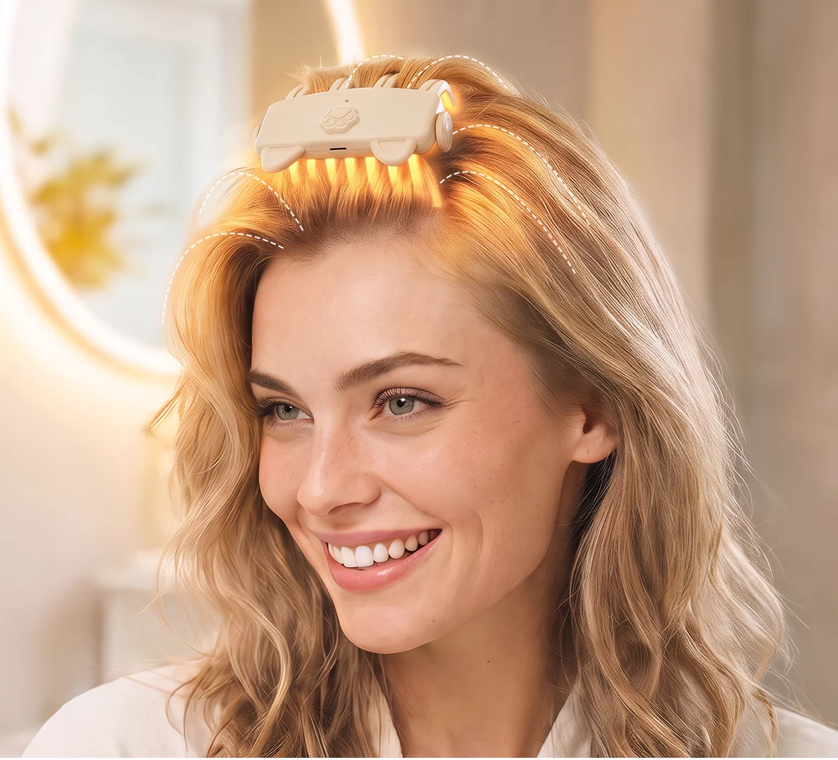 💇 Wireless Heated Root Styler for Instant Hair Volume