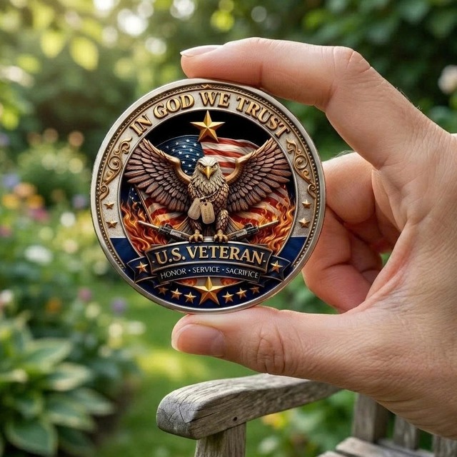 Last Day 60% OFF 🔥 Honor America’s Heroes – 250 Years of Freedom Veteran Tribute Coin