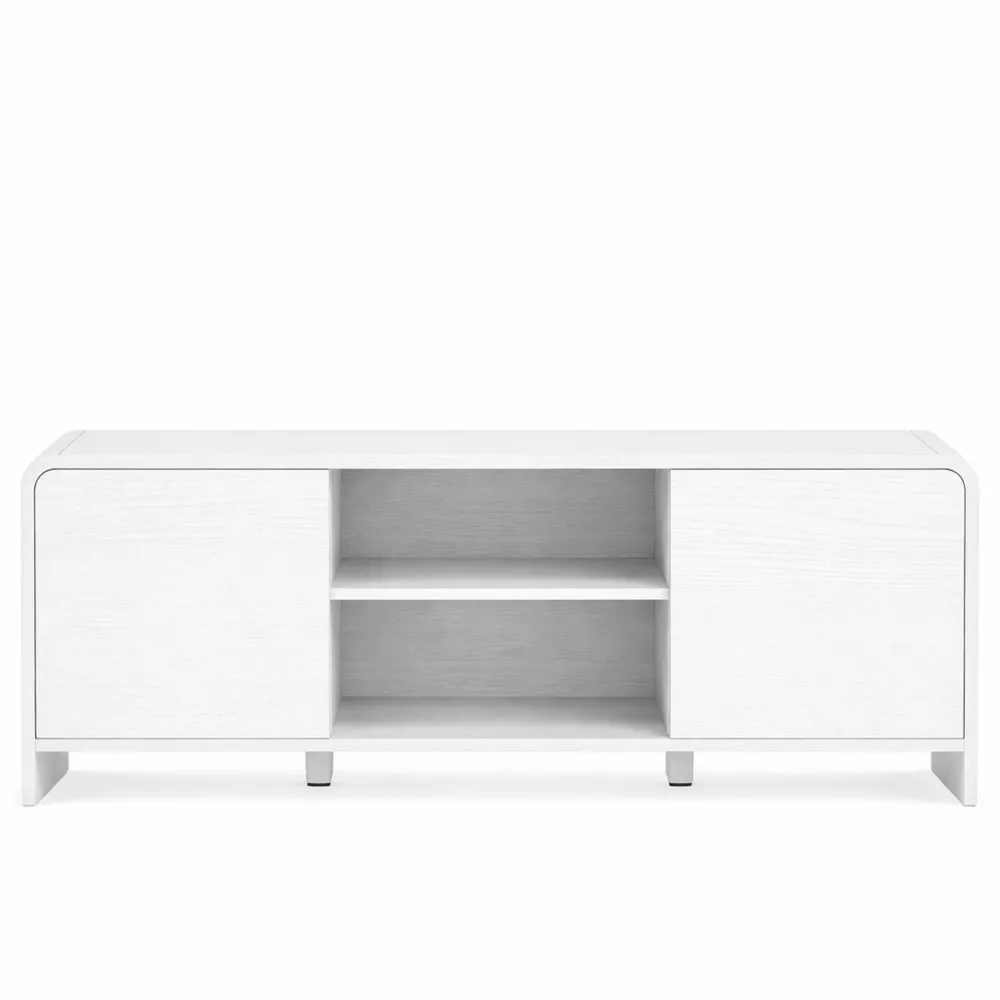 Meuble TV Scandinave avec Étagères Réglables