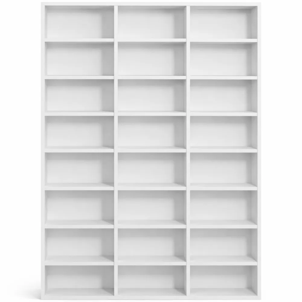 Étagère de Rangement à 8 Compartiments Ouverts, Modulable, Blanc, pour Salon ou Bureau