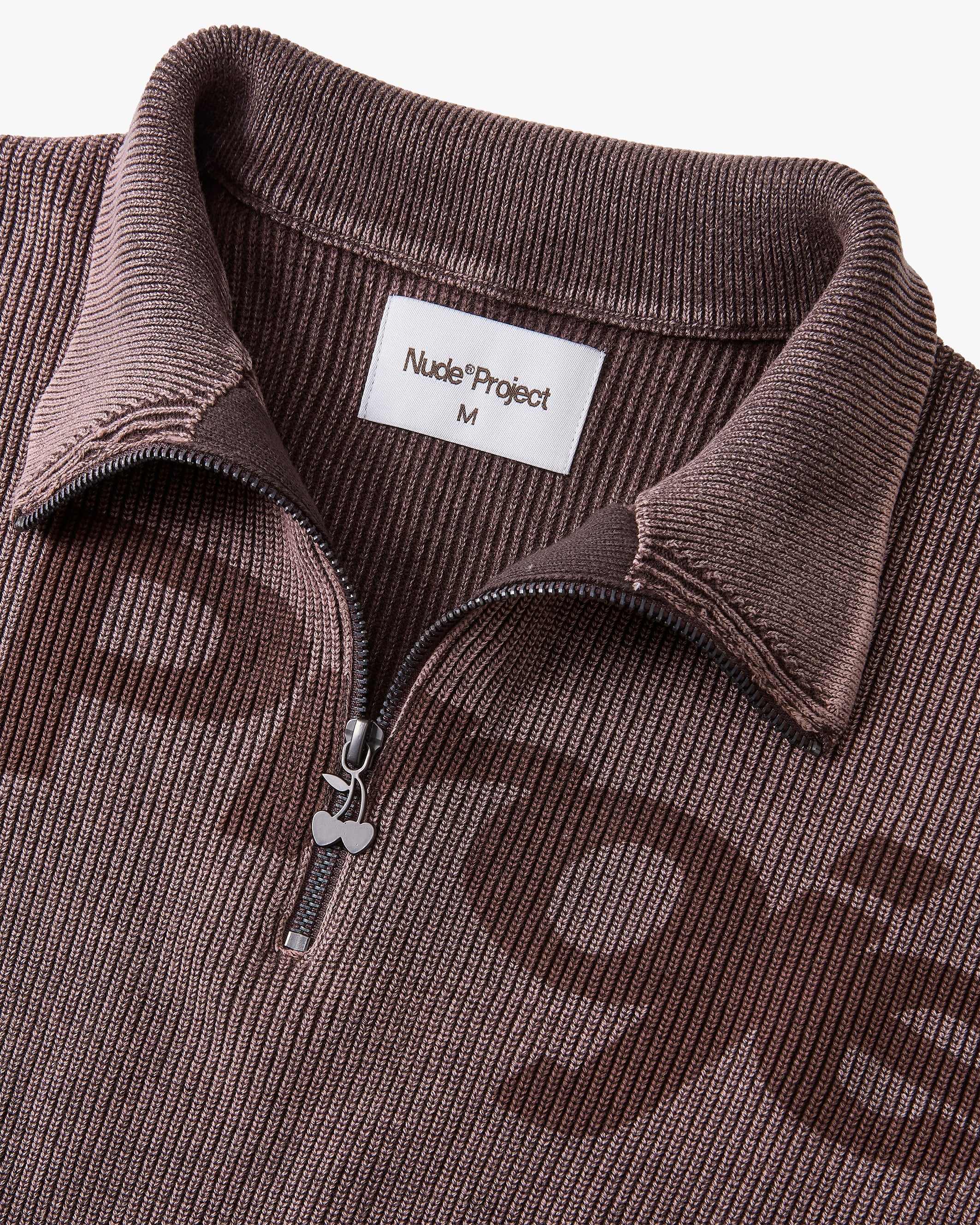 Beast Quarter-Zip Knit Brown