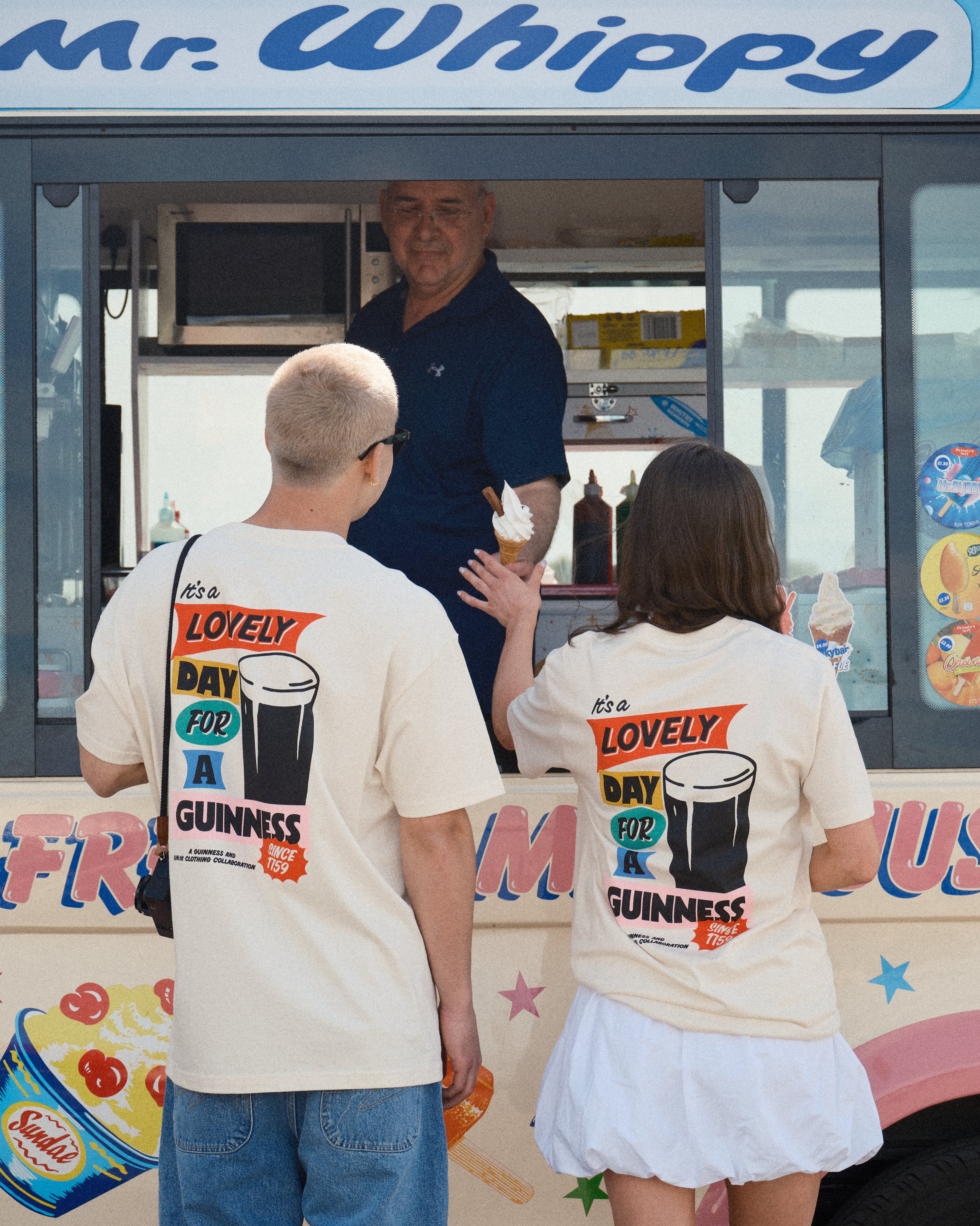 Guinness x UN:IK 'Retro' Tee - Ecru