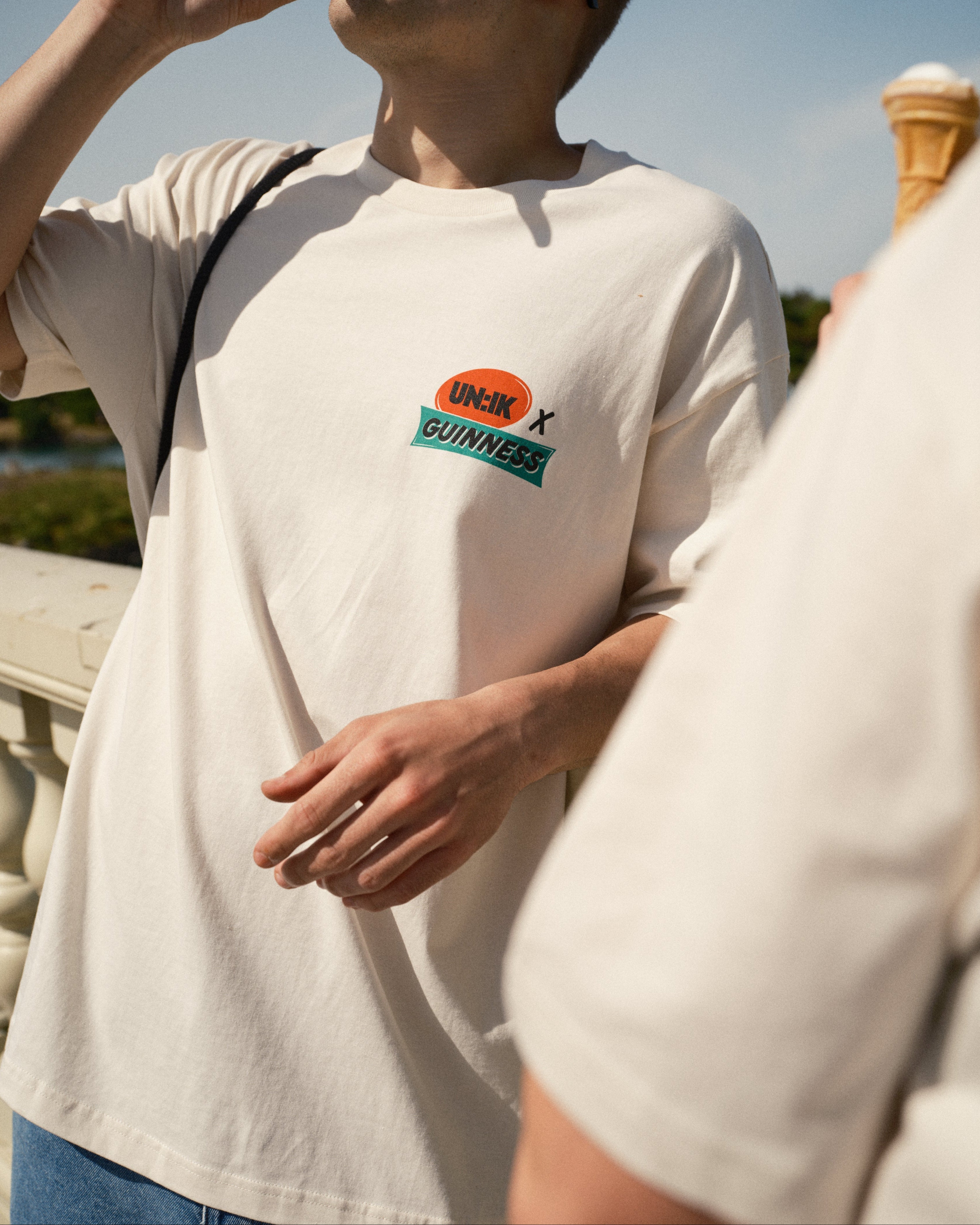 Guinness x UN:IK 'Retro' Tee - Ecru