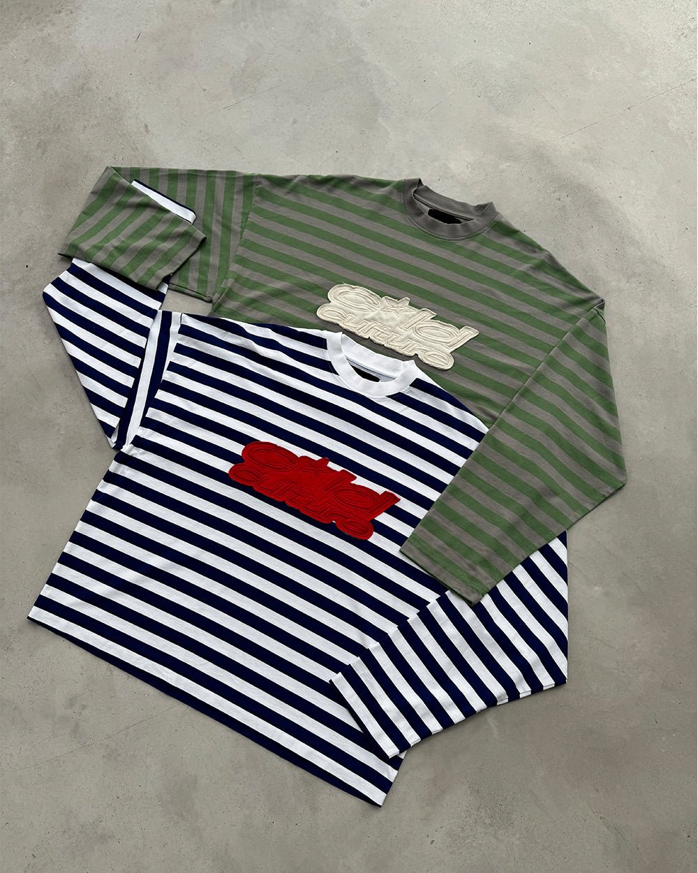 PARDON ME LONGSLEEVE WHITE & NAVY