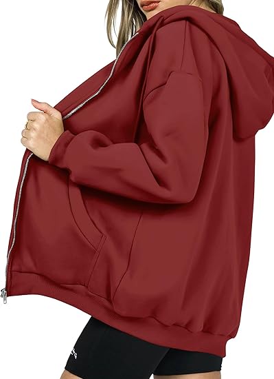 Women's 2026 Zip Up Y2K Hoodies Casual Long Sleeve Sweatshirts Fall Spring Track Jackets with Pockets