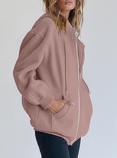Women's 2026 Zip Up Y2K Hoodies Casual Long Sleeve Sweatshirts Fall Spring Track Jackets with Pockets