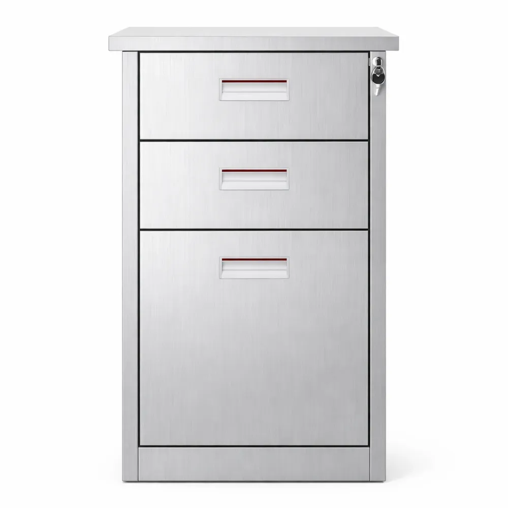 Armadio da Ufficio Compatto in Acciaio Inossidabile per Archiviazione