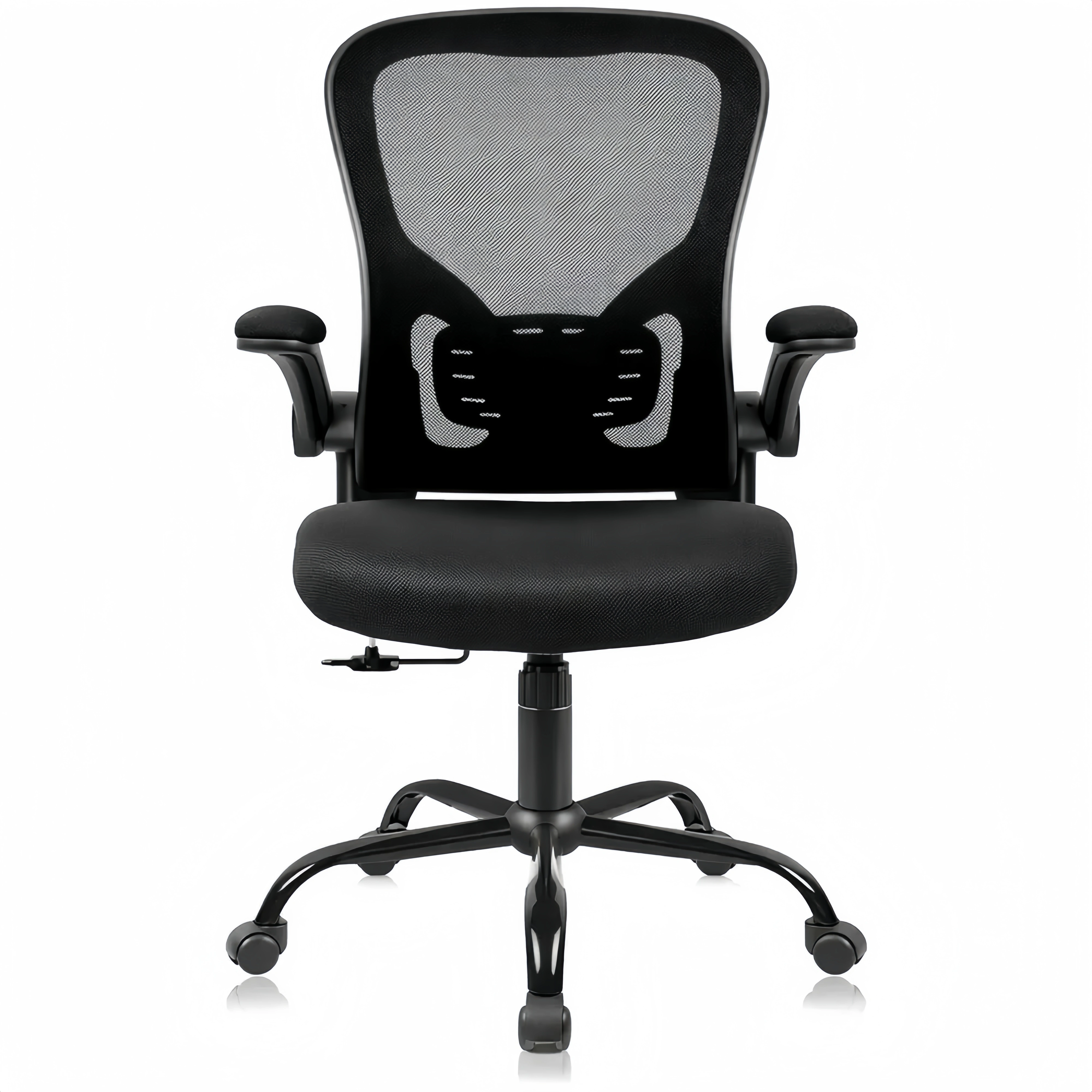 Chaise Ergonomique avec Accoudoirs Réglables et Soutien Lombaire