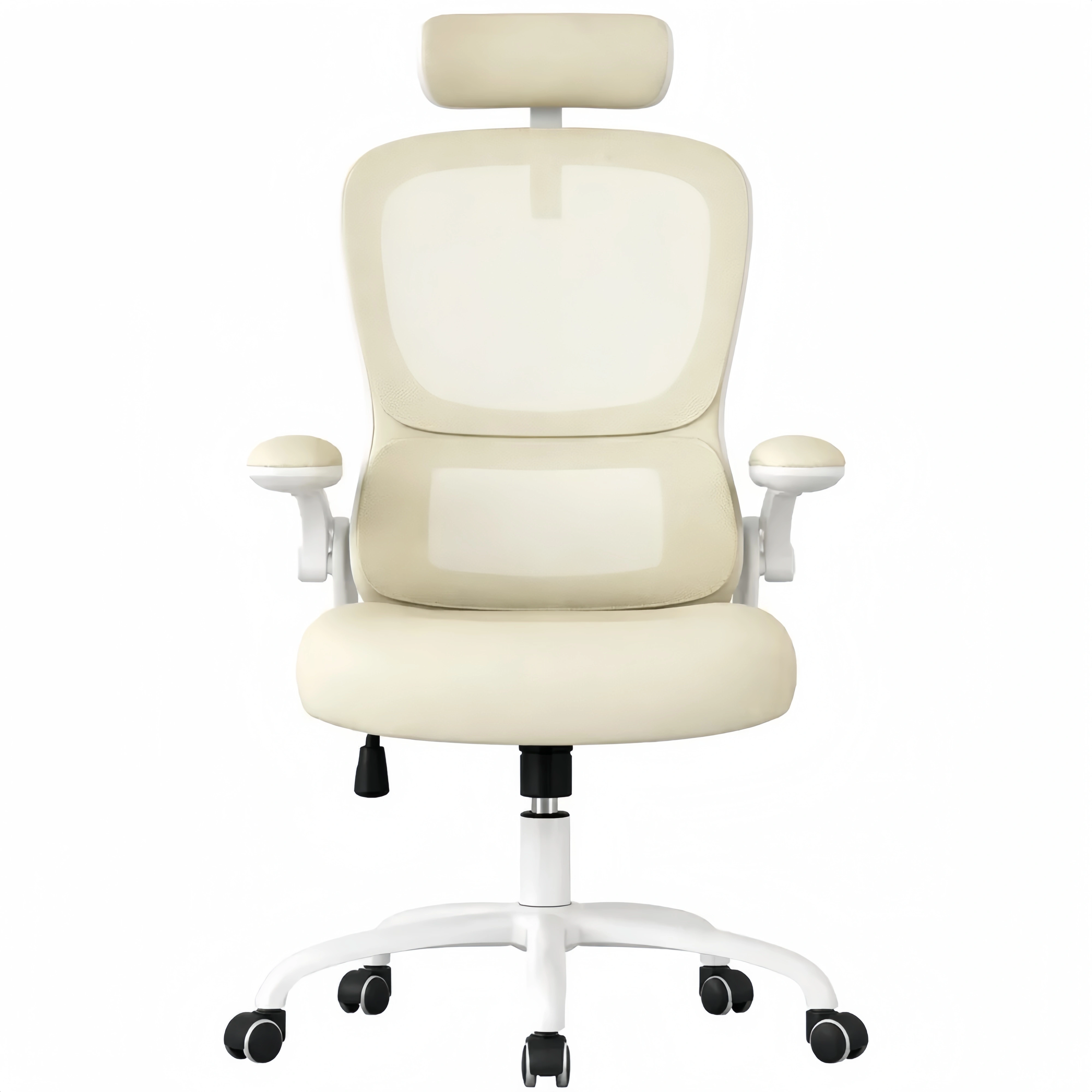 Chaise ergonomique respirante avec soutien lombaire et appui-tête ajustable