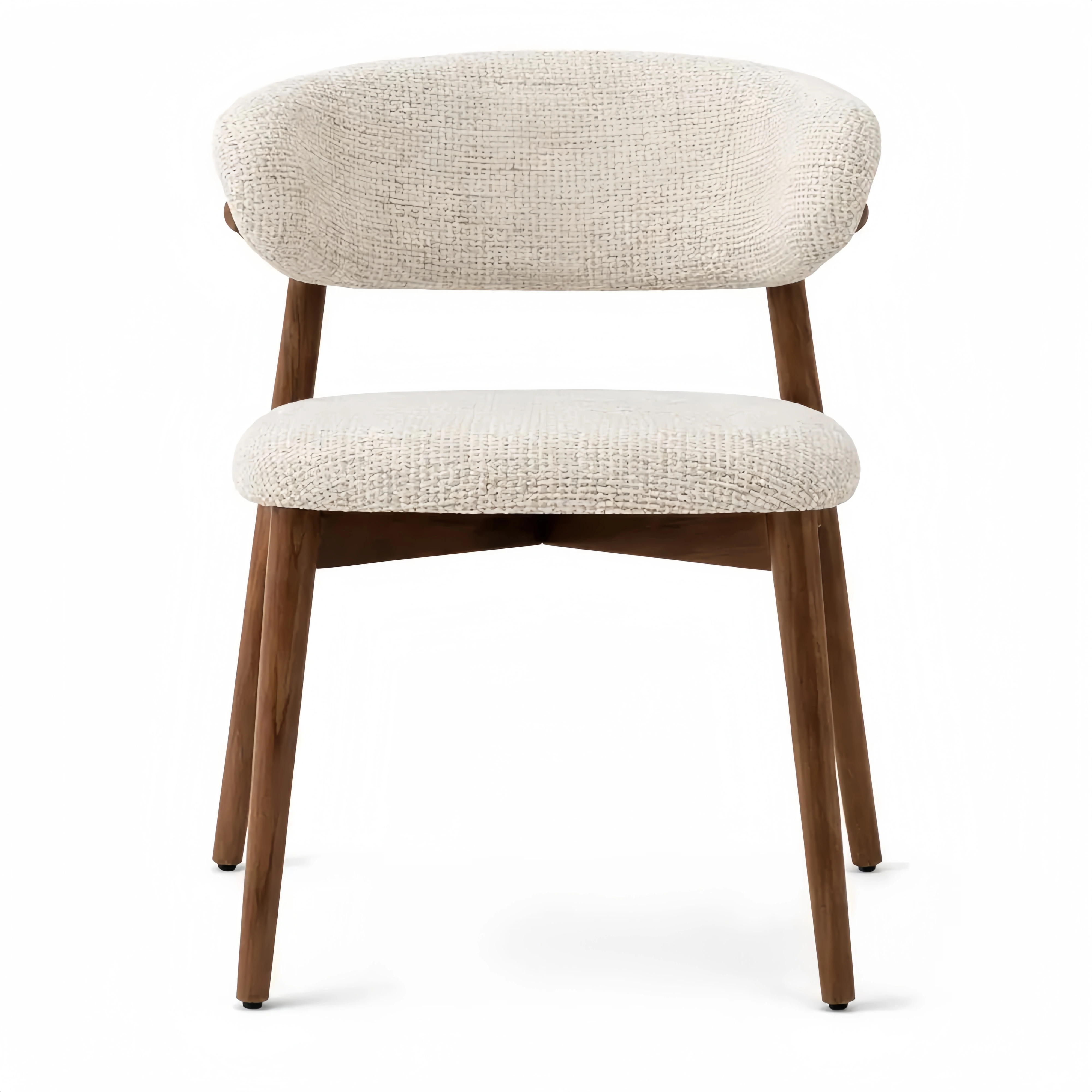 Chaise Moderne en Bois avec Revêtement en Tissu, Design Ergonomique pour Salon