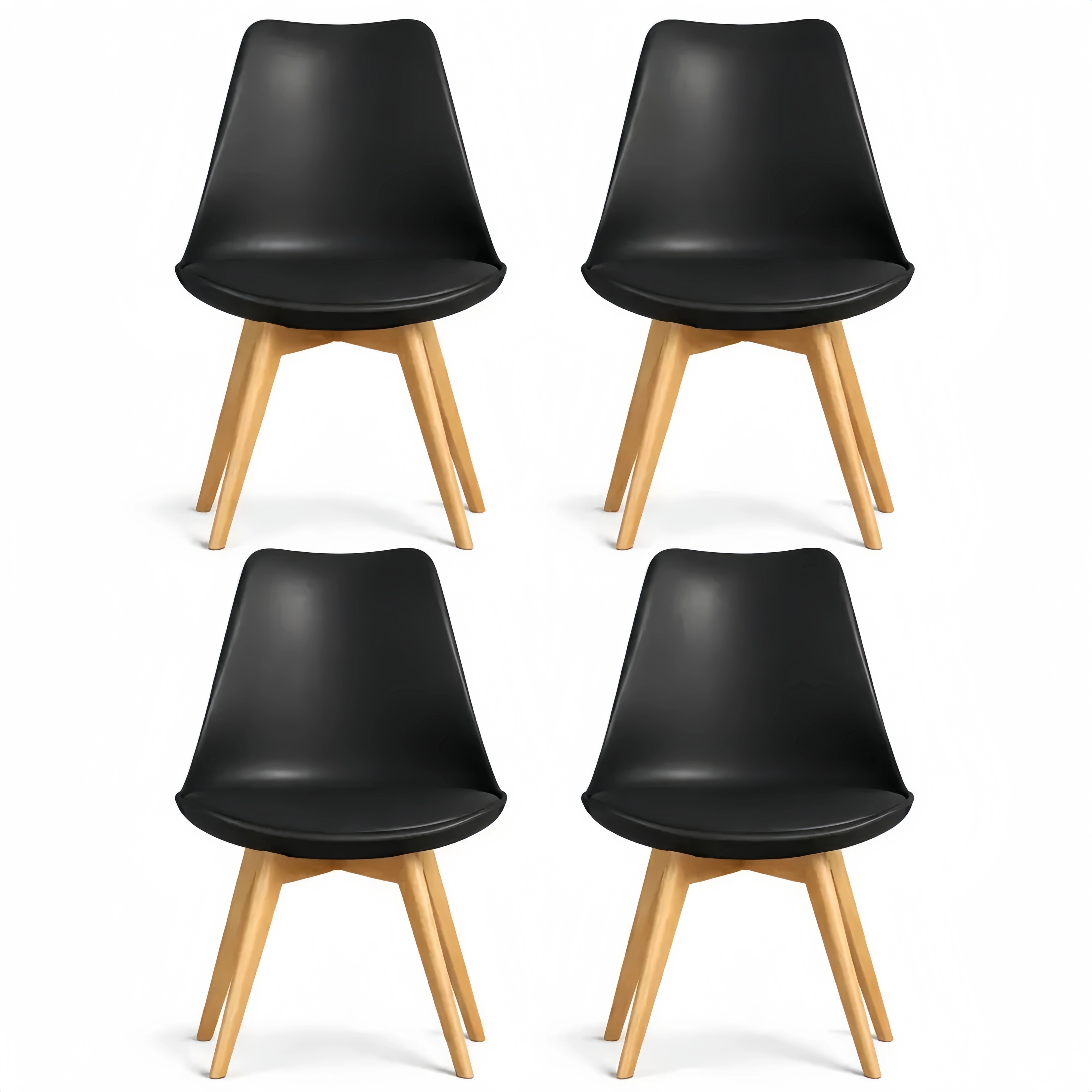 Chaise élégante pour salle à manger et salon, lot de 4